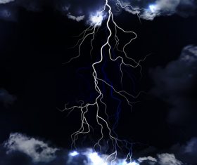 Night sky lightning background vectors 05