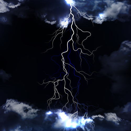 Night sky lightning background vectors 05