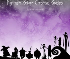 Nightmare Christmas Photoshop Brushes