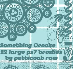 Ornamental styles photoshop brushes