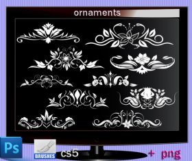 Ornaments HD Photoshop Brushes Set