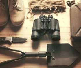 Outdoor survival essential items Stock Photo 04