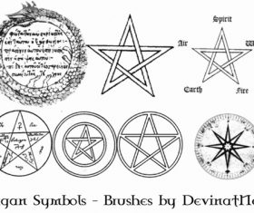 Pagan Symbols Photoshop Brushes