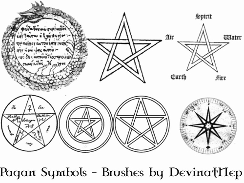 Pagan Symbols Photoshop Brushes