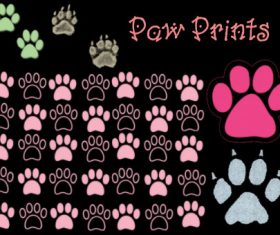 Paw Print Photoshop Brushes