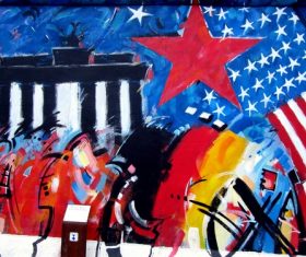 Personality graffiti on the wall Stock Photo 03