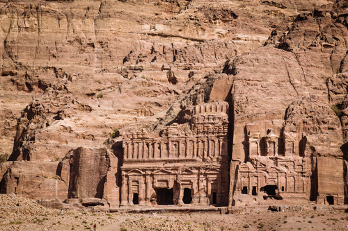 Petra architectural landscape in Jordan Stock Photo 02