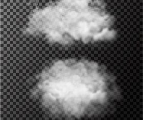 Realistic clouds illustration vectors set 06