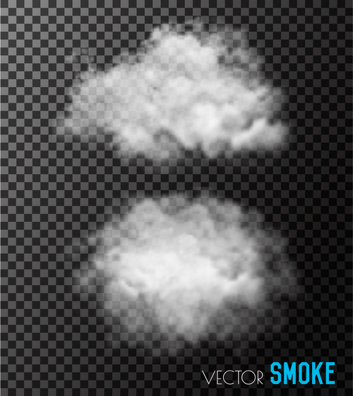 Realistic clouds illustration vectors set 06
