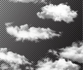 Realistic clouds illustration vectors set 07