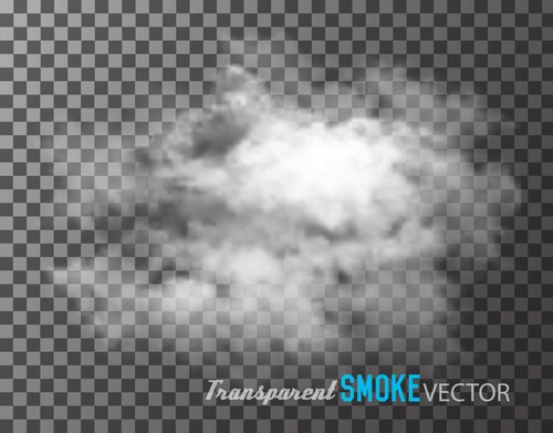 Realistic clouds illustration vectors set 09