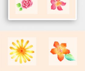 Romantic double seventh festival rose vector element