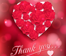 Rose pattern design vector material