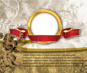 Royal retor background grunge styles vector