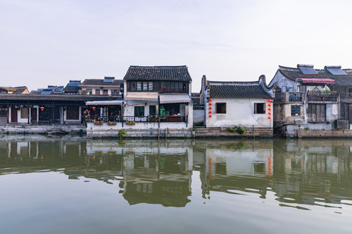 Scenery of Xitang Ancient Town Jiashan Zhejiang China Stock Photo 01