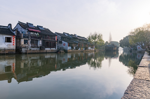 Scenery of Xitang Ancient Town Jiashan Zhejiang China Stock Photo 02