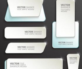 Shiny labels benners template vector 01