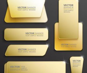 Shiny labels benners template vector 02