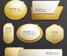 Shiny labels benners template vector 04