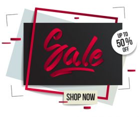 Shop now sale background vectors