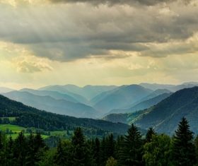 Simple and beautiful natural scenery Stock Photo