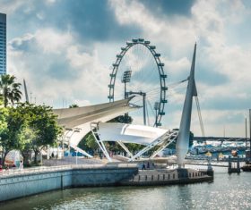 Singapore architectural landscape Stock Photo 04