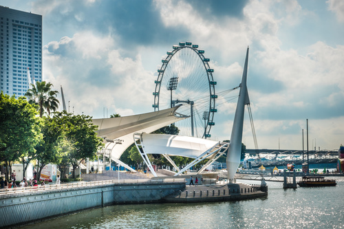 Singapore architectural landscape Stock Photo 04