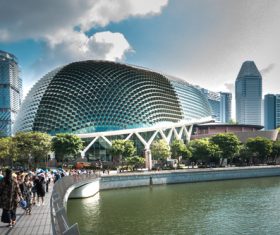 Singapore architectural landscape Stock Photo 05