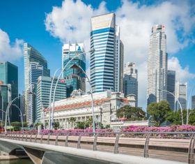 Singapore architectural landscape Stock Photo 06