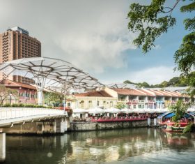 Singapore architectural landscape Stock Photo 08