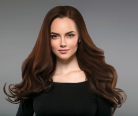 Smooth skin woman beautiful portrait Stock Photo 03