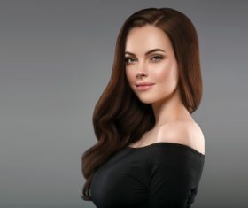 Smooth skin woman beautiful portrait Stock Photo 10