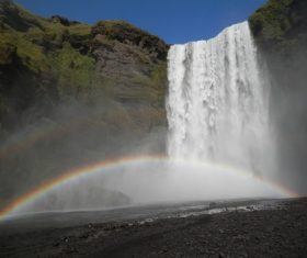 Spectacular Skoga Falls Stock Photo 03