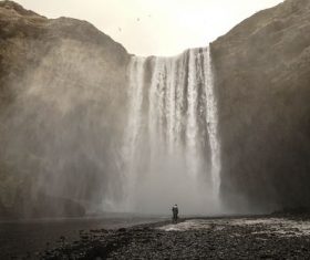 Spectacular Skoga Falls Stock Photo 06
