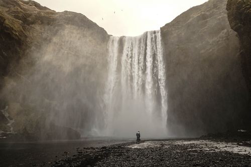 Spectacular Skoga Falls Stock Photo 06