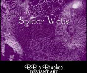Spider Webs Photoshop Brushes