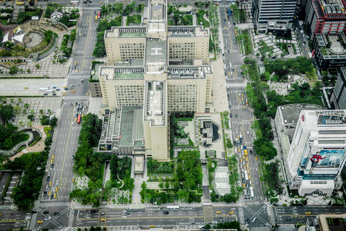 Stock Photo Aerial photograph cityscape