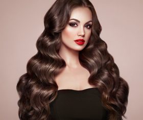 Stock Photo Beautiful woman face with perfect makeup 07