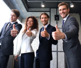 Stock Photo Businessman with Thumbs Up 03