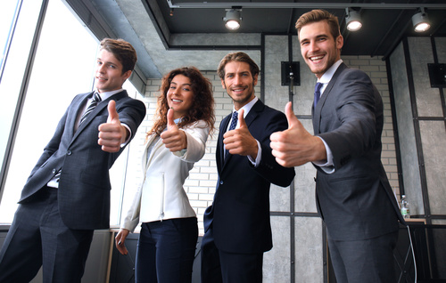 Stock Photo Businessman with Thumbs Up 03