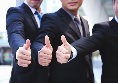 Stock Photo Businessman with Thumbs Up 05
