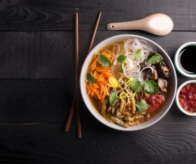 Stock Photo Delicious fan noodles