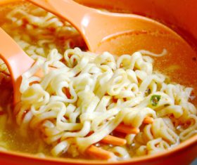 Stock Photo Delicious instant noodles 01