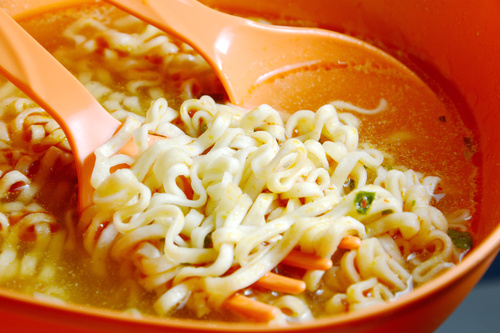 Stock Photo Delicious instant noodles 01