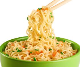 Stock Photo Delicious instant noodles 02