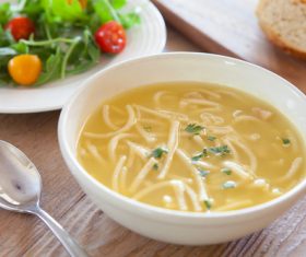 Stock Photo Greens and noodles