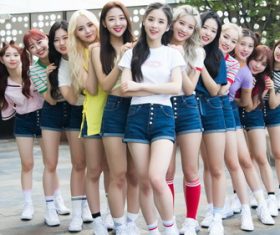 Stock Photo Korean sweet beauty group member