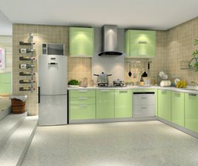 Stock Photo Modern kitchen decoration design 02