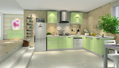 Stock Photo Modern kitchen decoration design 02