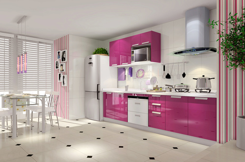 Stock Photo Modern kitchen decoration design 04